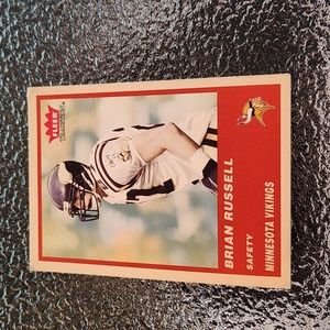 Fleer - Brian Russell - Vintage Trading Card Football - Minnesota Vikings - EUC